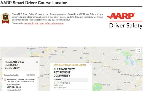 AARP Driver Safety Program
